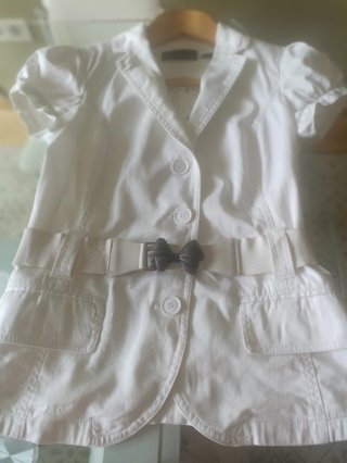 Chaqueta corta mujer blanca