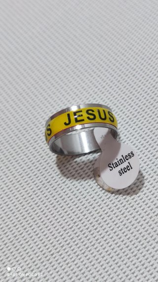 Anillo de acero inoxidable talla 17