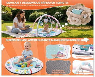 NUEVO! Gimnasio Bebé 0-18 Meses con Alfombra