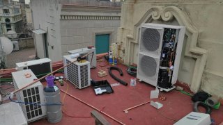 Sistema de fontanería, calefacción, electricidad