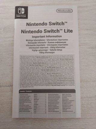 Scatola Nintendo Switch Lite Turchese