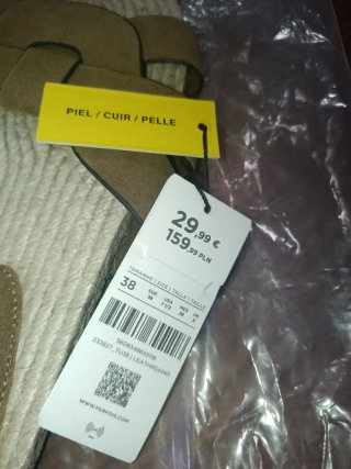 Parfois Sandalias Piel Talla 38 Beige/Marrón