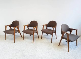 Set 4 sillas COMPAS de Guilleumas | Vintage 70s