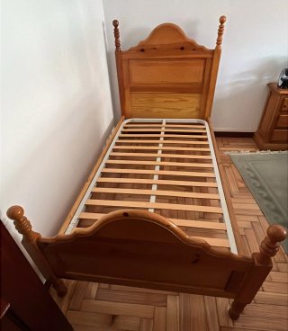 2 Camas Madera 90cm