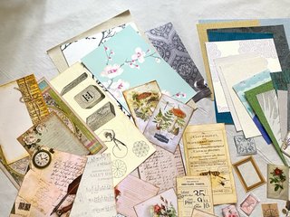 Kit Papeles y Ephemera Journal Lote 175