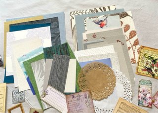 Kit Papeles y Ephemera Journal Lote 175