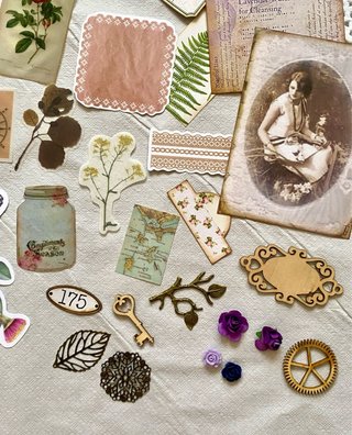 Kit Papeles y Ephemera Journal Lote 175
