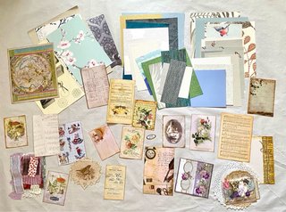 Kit Papeles y Ephemera Journal Lote 175