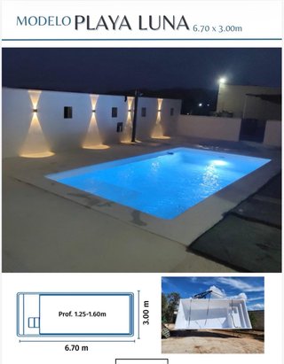 Piscina de poliéster todas las medidas