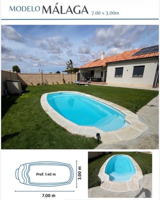 Piscina de poliéster todas las medidas
