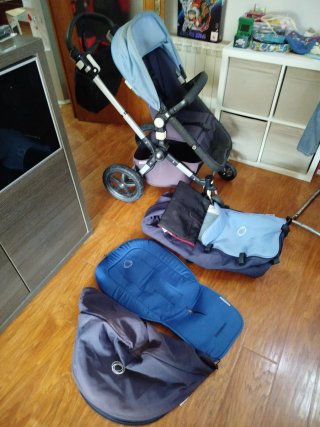 Carro Bugaboo, cuco, mochila y recambios