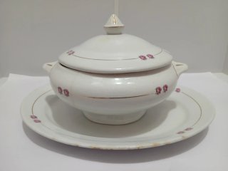 Lote Sopera y Bandeja Porcelana CIL 640513926
