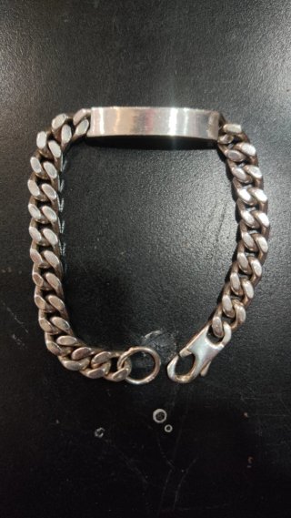 Pulsera Plata Ley 925 maciza Eslabón Cubano para h