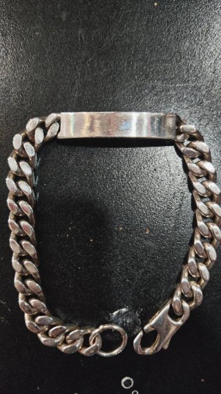 Pulsera Plata Ley 925 maciza Eslabón Cubano para h