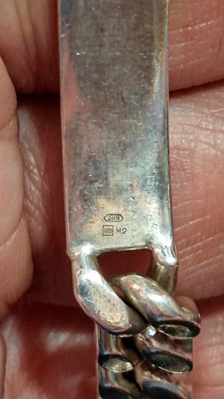 Pulsera Plata Ley 925 maciza Eslabón Cubano para h