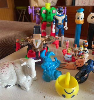 Lote Juguetes: Robot, Dinosaurio, Figuras