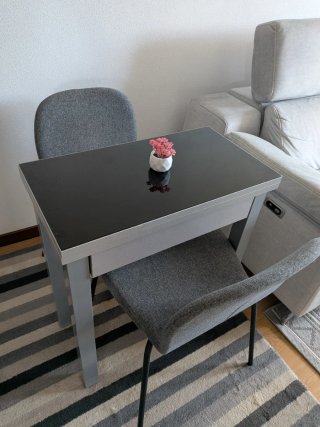 Mesa plegable y 2 Sillas Comedor