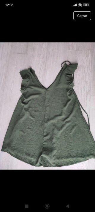 Mono ancho verde oliva