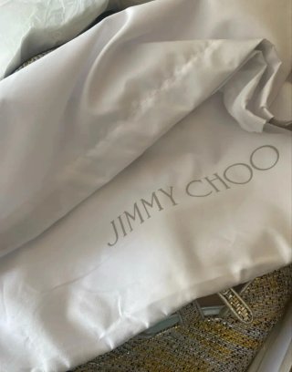 Sandalias Jimmy Choo Talla 37 Oro/Plata