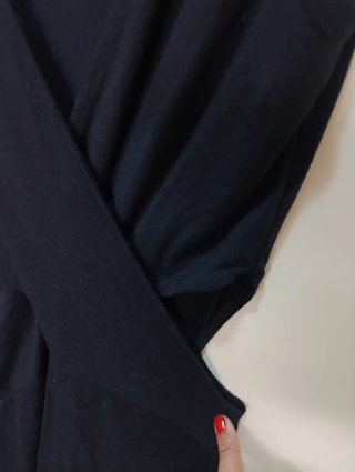Vestido largo negro Stradivarius