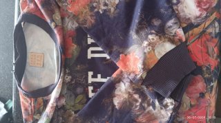 Jersey Zara Rayas Verde y Blanco Talla M