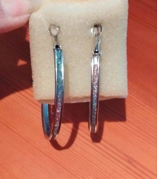 Pendientes Aros Grandes Glitter Multicolor