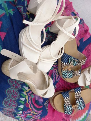 Lote 3 pares zapatos mujer talla 39