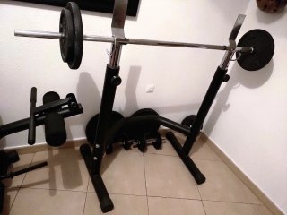 Gym Completo: Banco, Doctor, Barra, 80kg Discos