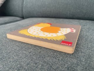 Puzzle Madera Goula Gallina y Pollito