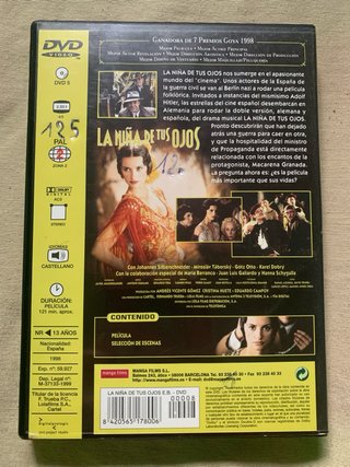 DVD La Niña de tus Ojos (Edición Básica)