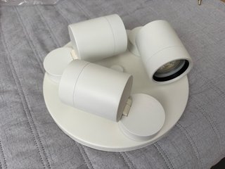 Lámpara Ikea NYMANE 3 focos blanca