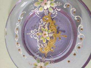 Cenicero Cristal Murano Vintage Morado