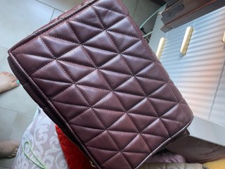 Borsa trapuntata Zara verde , marrone , beige