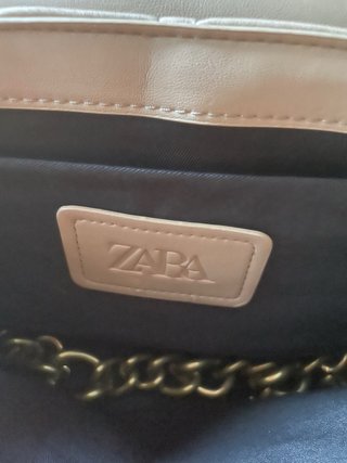 Borsa trapuntata Zara verde , marrone , beige
