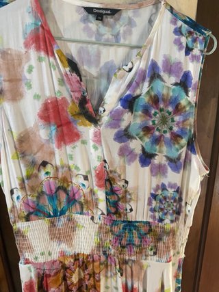 Vestido estampado floral talla única