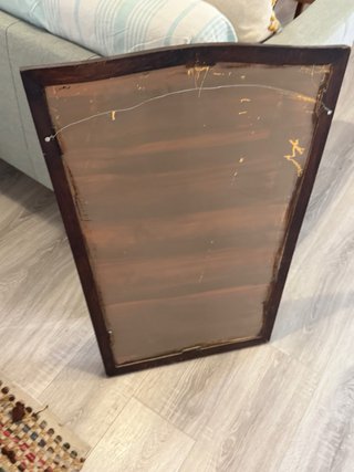 Espejo antiguo madera y cristal