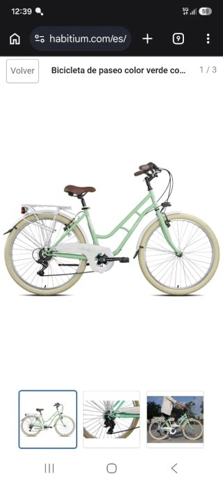 Bicicleta paseo BIOCYCLE Rueda 26