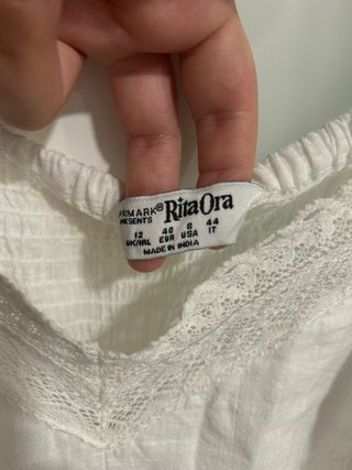 Vestido blanco ibicenco Primark x Rita Ora