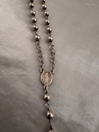 Rosario Cadena Plata 925 Sterling Silver Original