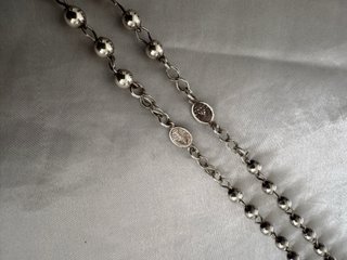 Rosario Cadena Plata 925 Sterling Silver Original