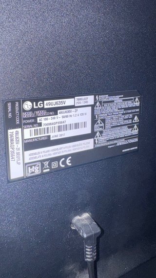 Televisor LG 49 Negro