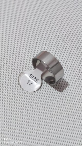 Anillo Acero Inoxidable Talla 17.3 mm