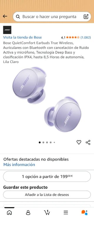 Auriculares Bose QuietComfort EarBuds