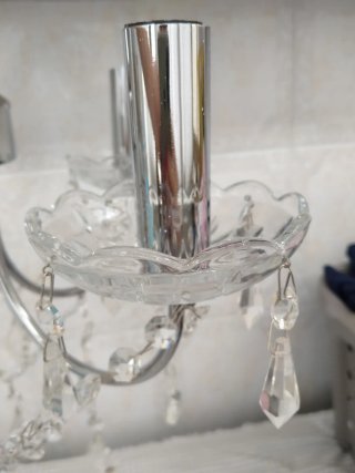 Lampadario 4 luci cristallo