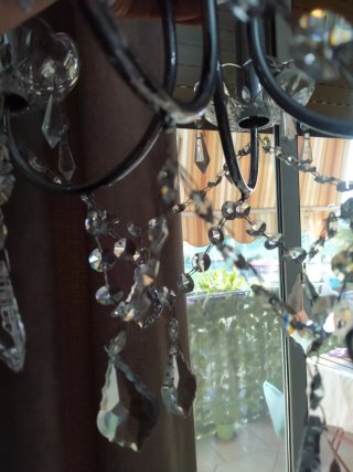 Lampadario 4 luci cristallo