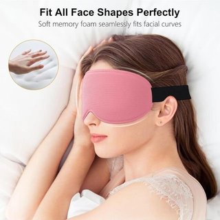 Antifaz para dormir rosa