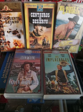 Pack 5 Cintas VHS Películas Variadas