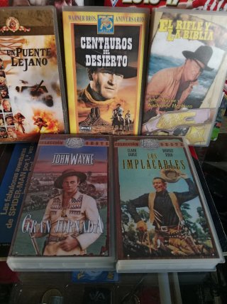 Pack 5 Cintas VHS Películas Variadas