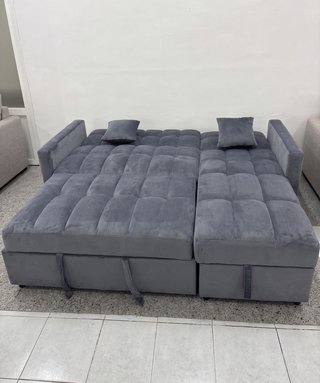 Sofá CHAISE LONGUE Cama Terciopelo NUEVO