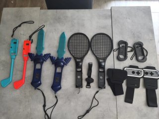 Accesorios Nintendo Switch: Espadas, Tenis, Golf